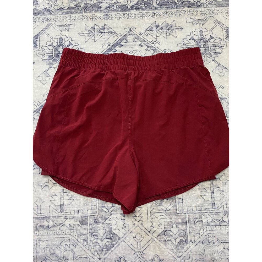 Maroon Avia Womens Athletic Shorts XL Built-In Liner Shorts Stretch Activewear - Picture 5 of 5